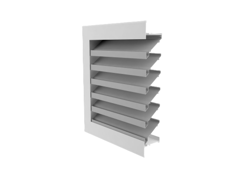 VL-104D Drainable Single Bank Louvre